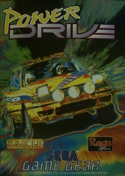 Power Drive box art for Sega Game Gear